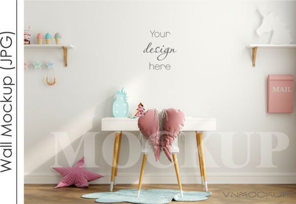 Download Kids Room Mockup, Nursery Wall Mockup - Wall mockup Collection