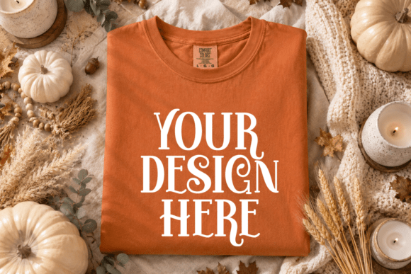 Download CC1717 Halloween Orange Flat Lay Mockup - Flat lay Collection