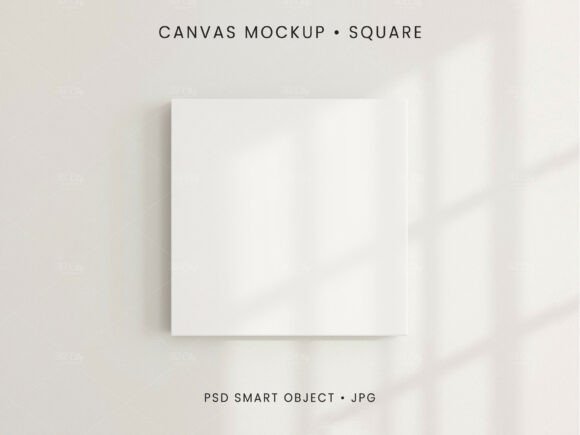 Download Square Canvas Mockup Art Display PSD - Canvas mockup Collection