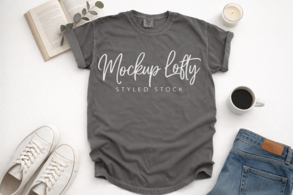 Download C1717 Pepper Flat Lay T-shirt Mockup - Flat lay Collection