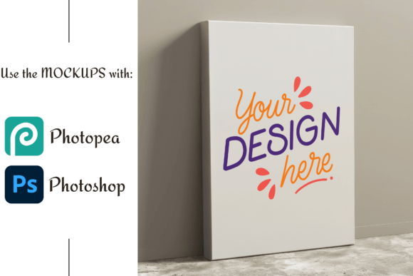 Download 20x28 Inches Stretched Canvas Mockup - Premium Resources