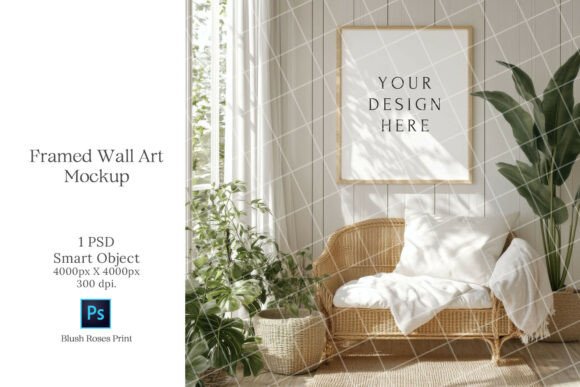 Download Boho Wall Art Mockup PSD Smart Object - Wall art Collection