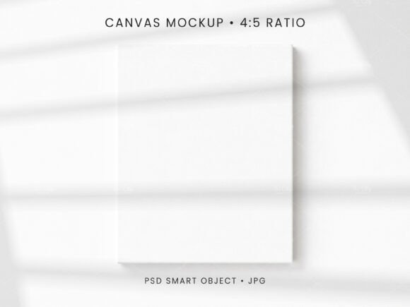 Download 4:5 Canvas Mockup PSD Wall Art Display - Canvas mockup Collection