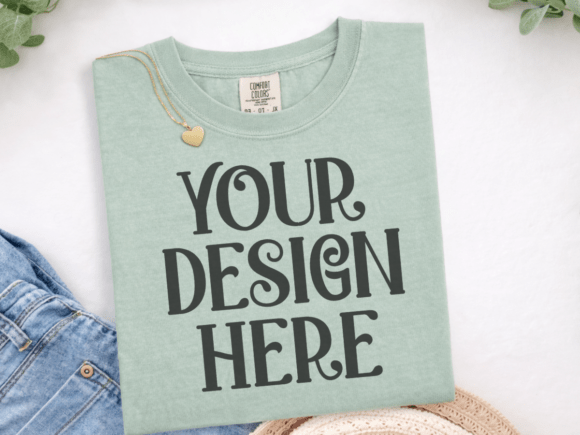 Download Comfort Colors 1717 Bay Flat Lay Mockup - Flat lay Collection